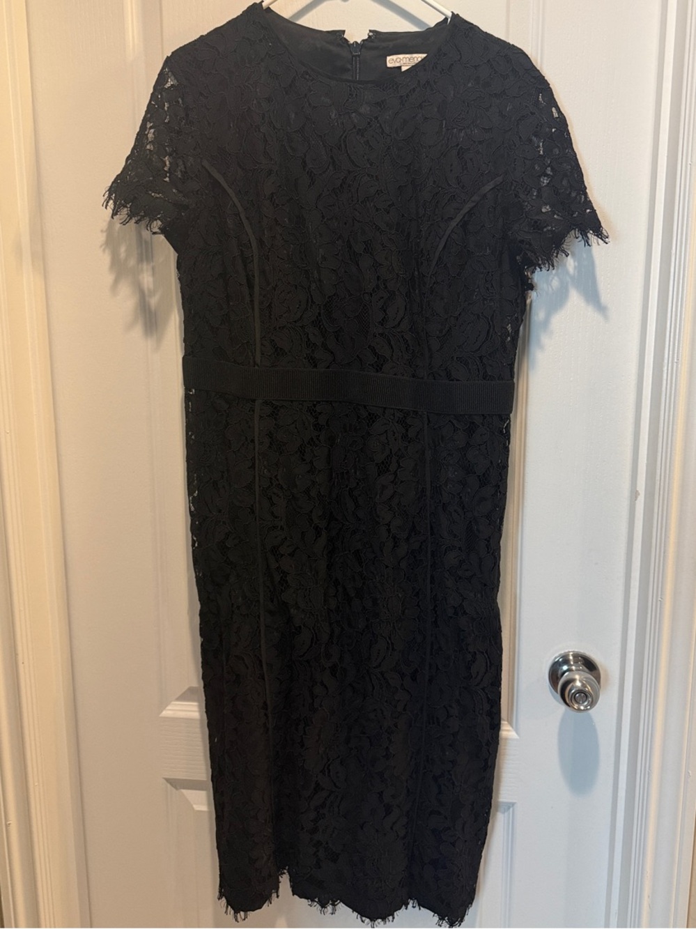 New York & Company Black Lace Midi Dress